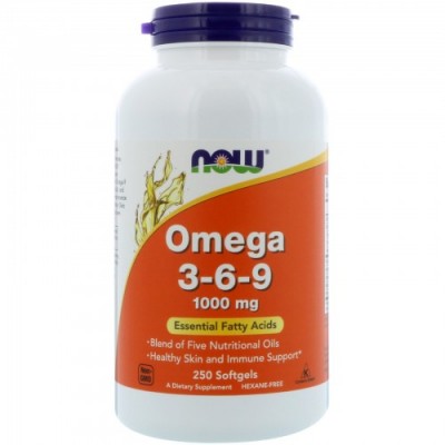 Комплекс жирних кислот Омега 3-6-9, OMEGA 3-6-9 1000 мг 250 софт гель