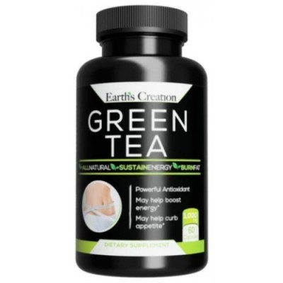 Екстракт зеленого чаю, Earths Creation, Green Tea G45 - 60 капс