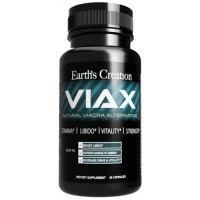 Комплекс для покращення лібідо і чоловічого здоров`я, Earths Creation, VIAX male supplement - 40 капс