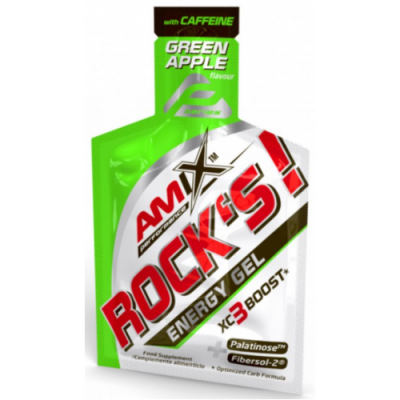 Изотонический гель с кофеином, Amix, Performance Rock´s Gel with caffeine - 32 г - зеленое яблоко