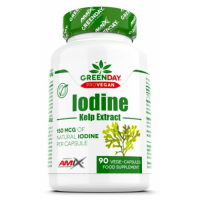 Натуральный экстракт Йода из водорослей (Йод), Amix, GreenDay ProVegan Natural Iodine Kelp Extract - 90 веган капс