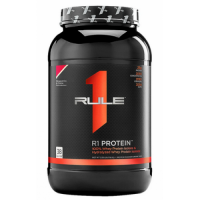 Сироватковий протеїн (ізолят+гідролізат), RULE 1, R1 Protein - 899 г - Клубника-банан