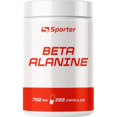 Бета-Аланін 750 мг, Sporter, Beta-Alanine - 200 капс