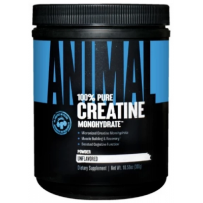 Мікронізований креатин моногідрат, Universal Nutrition, Animal Creatine Powder - 300 г