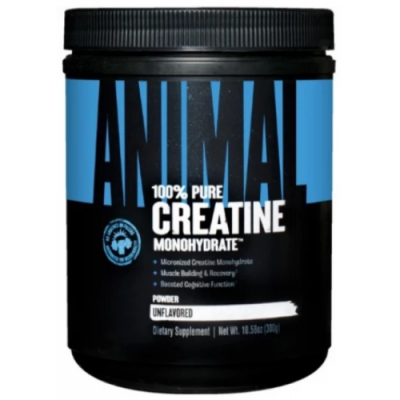 Микронизированный креатин моногидрат, Universal Nutrition, Animal Creatine Powder - 300 г