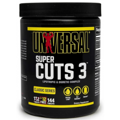 Жиросжигатель (липотропный и диуретический комплексы), Universal Nutrition, Super Cuts 3 – 132 таб.