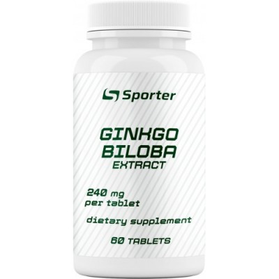 Гинко Билоба (экстракт, 240 мг), Sporter, Ginkgo Biloba - 60 таб