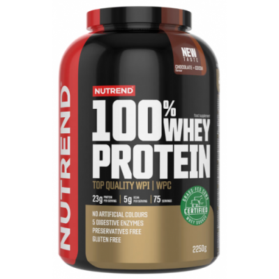 100% Whey Protein - 2250 г - шоколад + какао