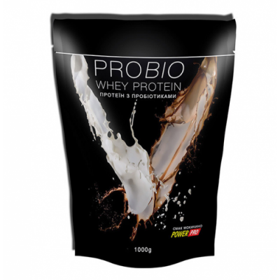 Сироватковий протеїн з пробіотиками, Power Pro, Probio Whey Protein - 1кг - мокачино