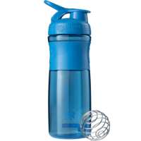 Шейкер SportMixer с шариком 820 мл Cyan