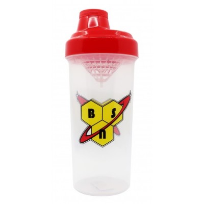 Shaker bottle 750 ml BSN clear/red