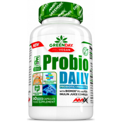 Комплекс пробіотиків і пребіотиків для покращення травлення, Amix, GreenDay Probio Daily - 60 капс
