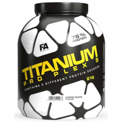 Протеїн багатокомпонентний, Fitness Authority, Titanium Pro Plex 5 - 2 кг - полуниця