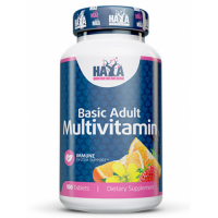 Универсальный комплекс витаминов и минералов, HAYA LABS, Basic Adult Multivitamin - 100 таб