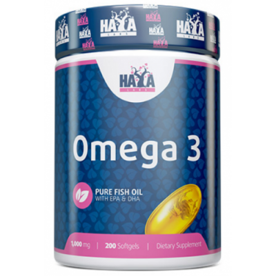 Омега-3 незамінні жирні кислоти, HAYA LABS, Omega 3 1000 мг - 200 гель капс