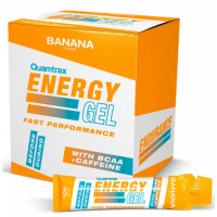 Упаковка энергетических гелей с кофеином + ВСАА, Quamtrax, Energy Gel – 18 шт по 40 г