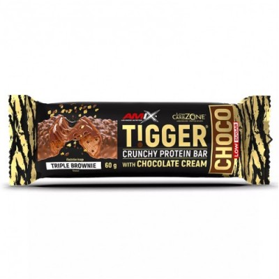 Протеиновый батончик, Amix, TiggerZero Choco Protein Bar – 60г тройной брауни