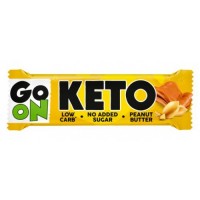 Батончик з мінімальною кількістю вуглеводів, GoOn Nutrition, Keto Bar Peanut Butter - 50 г - Peanut Butter