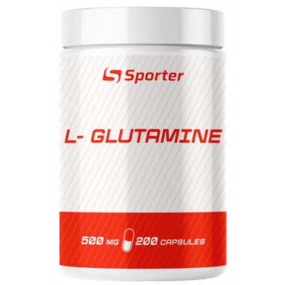 Глютамін 500 мг, Sporter, L - glutamine - 200 капсул