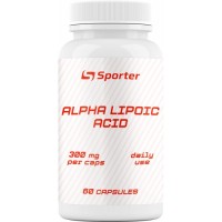 Альфа-ліпоєва кислота (антиоксидант), Sporter, Alpha Lipoic Acid 300 мг - 60 капс