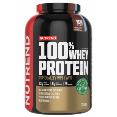 100% Whey Protein - 2250 г - шоколад + кокос