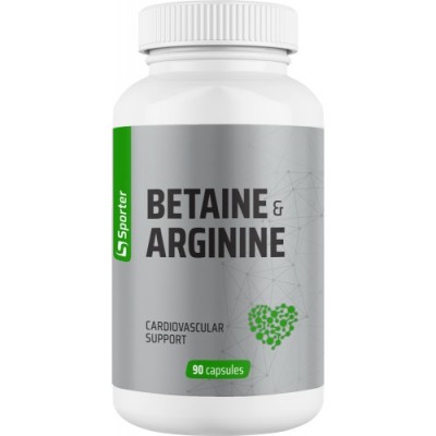 Бетаїн + Аргінін, Sporter, Betaine & Arginine - 90 капс