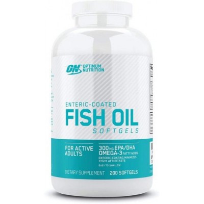 Натуральний рибний жир Omega 3, Optimum Nutrition, Fish oil - 200 гель капс