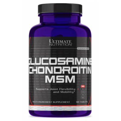 Глюкозамін Хондроїтин МСМ, Ultimate Nutrition, Glucosamine Chondroitin MSM - 90 таб