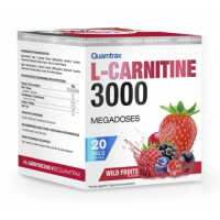 Л-карнітин в шотах, Quamtrax, L-Carnitine 3000 - 20 ампул - фруктовый