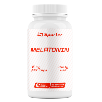 Мелатонін, Sporter, Melatonin 5 мг - 60 капс