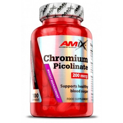 Хром Пиколинат, Amix, Chromium Picolinate 200 мкг – 100 капс