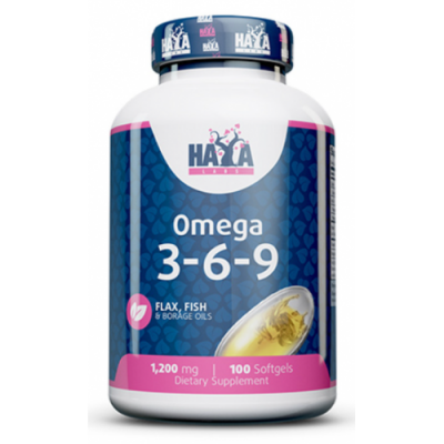 Комплексн корисних жирів Омега 3-6-9, HAYA LABS, Omega 3-6-9 - 100 гель капс