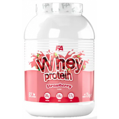 Сироватковий концентрат, Fitness Authority, Wellness Whey Protein - 2,27 кг - малина