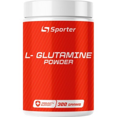 Чистый 100% Л-глутамин, Sporter, L - Glutamine - 300 г