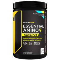 Незаменимые аминокислоты ЕАА с кофеином, RULE 1, Essential Amino 9+ Energy - 345 г - Малиновый лимонад