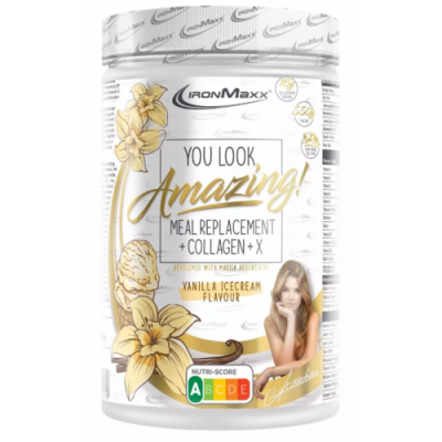 Meal replacement+collagen+X - 550 г - ванільне морозиво