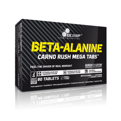 Бета-Аланін + Л-Гістидин, Натрій, Olimp Labs, Beta-Alanine Carno Rush - 80 таб