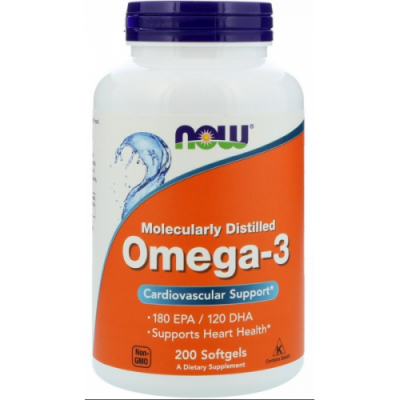 Омега-3 Риб'ячий жир, NOW, Omega-3 1000 мг - 500 гель капс