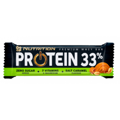 Протеїновий батончик без цукру, GoOn Nutrition, Protein Bar 33% - 50 г Salt Caramel