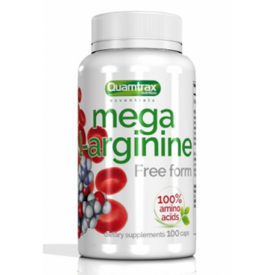 Аргинин, Quamtrax, Mega L-Arginine – 100 капс