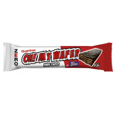 Протеїнові вафлі без цукру, Quamtrax, Oh My Wafer - 21,5 г dark choco