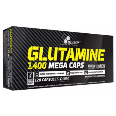 Глютамін в капсулах по 1400 мг, Olimp Labs, Glutamine Mega Caps 1400 - 120 капс