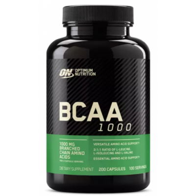 Незамінні амінокислоти, Optimum Nutrition, BCAA 1000 - 200 капс