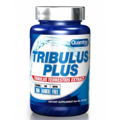 Трибулус + Цинк, Quamtrax, Tribulus Plus - 100 капс