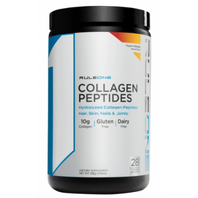 Коллагеновые пептиды, RULE 1, Collagen Peptides – 336 г Персик – манго