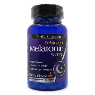 Melatonin 5 mg (Sublingual) - 60 таб - вишня