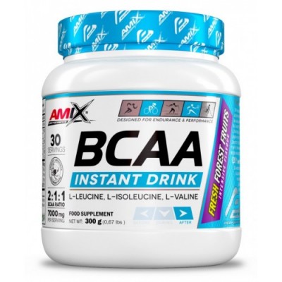 Аминокислоты ВСАА, Amix, Performance BCAA Instant Drink – 300 г – лесные фрукты