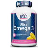Висококонцентрована Омега-3 (75%) із риб'ячого жиру, HAYA LABS, Ultra Omega 3 - 90 гель капс