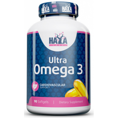 Висококонцентрована Омега-3 (75%) із риб'ячого жиру, HAYA LABS, Ultra Omega 3 - 90 гель капс