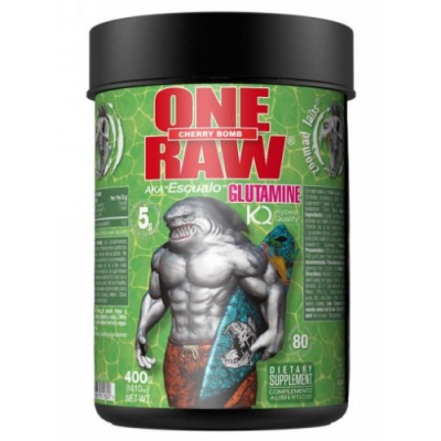 Амінокислота Глютамін, Zoomad Labs, Raw One Glutamine - 400 г - вишня